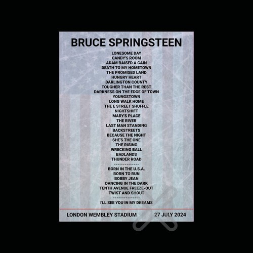Bruce springsteen wembley 27 - bruce,