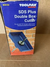 Unused Toolpak Metal SDS Plus Double Box Cutter For Back Boxes
