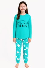 GIRLS PUPPY PYJAMAS  DOG LAB