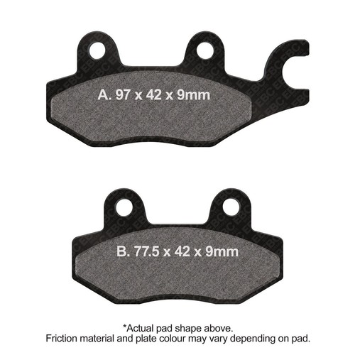 Ebc extreme pro brake pad - brake,