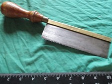 Gents Brass Back carpenters carpentry Saw Dovetail War Department WW1 WW2
