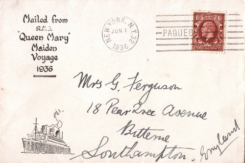 1936 rms queen mary - queen,