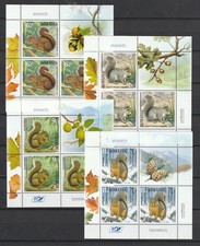 Romania STAMPS 2025 SQUIRRELS FOOD NATURE MNH POST SHEETS