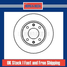 2x Brake Discs Solid For Peugeot 405 MK1 1.9 SPort MI-16 4x4 Borg & Beck 4246A5