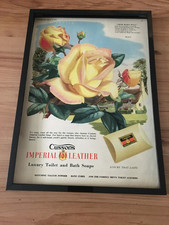 Cussons Imperial leather soap-1957 A4 framed advert