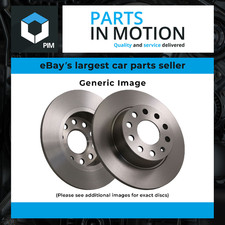 2x Brake Discs Pair Solid fits