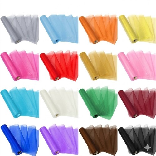 Organza roll fabric 10m 70cm - fabric, x