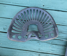 Heavy Cast Iron Tractor Seat Antique Implement 17” Heart Shapes & Cut Outs READ