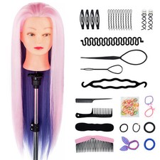 24'' Salon Training Head Cosmetology Hairdressing Styling Manikin Mannequin Doll