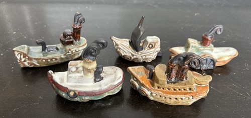 Tremar pottery boats - tremar,