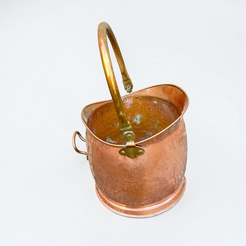 Vintage copper coal - copper, scuttle