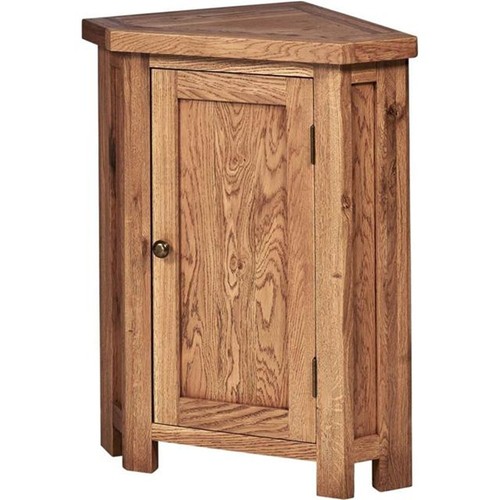 Solid oak corner cupboard - solid,
