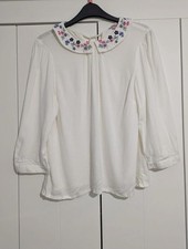 Cath Kidston Top Size 10 White