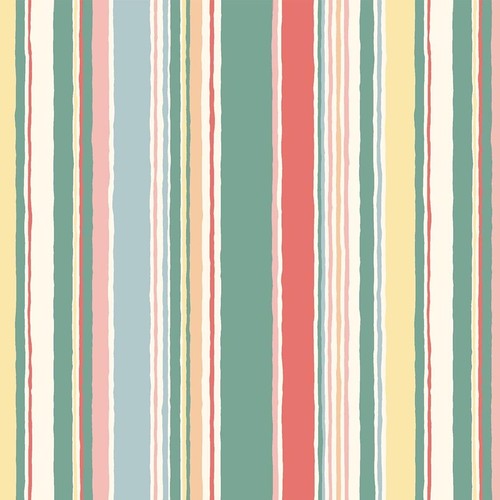 Red and green deckchair - green, stripe