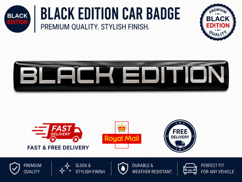Black edition raised - black, 3d