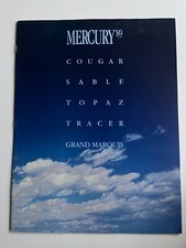MERCURY Cougar Sable Topaz Tracer Grand Marquis USA Market Sales Brochure 1989