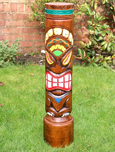 Very large 80cm wooden tiki - large,