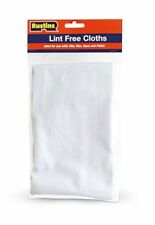 Lint Free Cloths Rustins White Cloth Oil Dye Wax Polish Dusting Cleaning 35x30cm