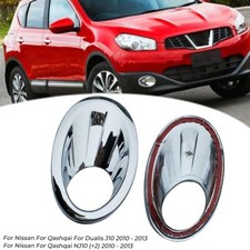 Front Fog Light Cover Trim For Nissan Qashqai / +2 / dualis j10 2010-2013 Chrome