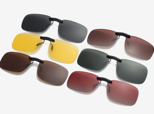 Polarised clip sunglasses - polarised, clip-on