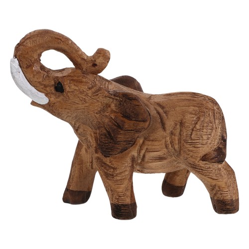 Wooden elephant figurine - elephant,