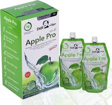 Swift Apple Pro Ammonia-Free Natural BLACK Hair Dye Color Cream - 500ml x 2