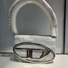 New Women Underarm Crossbody Handbag Silver Single-Shoulder Small Square Bag