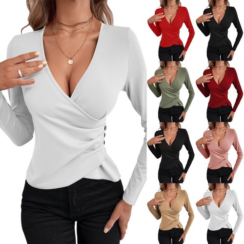 Women neck wrap top long - women's,