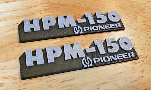 Pioneer hpm 150 speaker badge - pioneer,