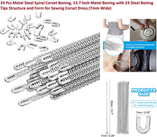 24pcs Metal Steel Spiral