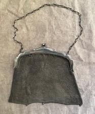 Edwardian Alpaca silver mesh purse