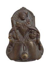 Tampion From HMS Queen Elizabeth Dreadnought Battleship Bronze 12cm Antique Rare