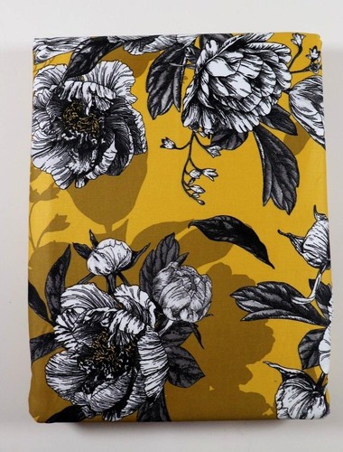 Next ochre peony floral - ochre,