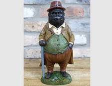 Gorilla in Suit Resin Statue Home Ornament Sculpture Ape Monkey DecorationFigure