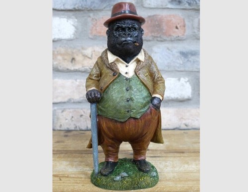 Gorilla suit resin statue - in,
