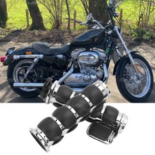 Chrome 1" Motorcycle Hand Grips w/Throttle For Harley Davidson Sportster XL883