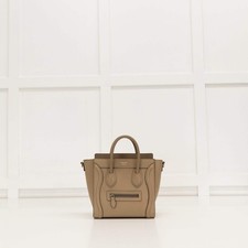 Celine Beige Nano Luggage Tote