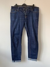 Nudie Men’s Jeans Grim Trim Dry Stretch Selvage. Size 36” Waist, 32” Inside Leg