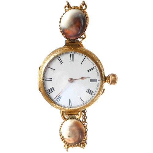 Antique 18ct gold pocket - antique,