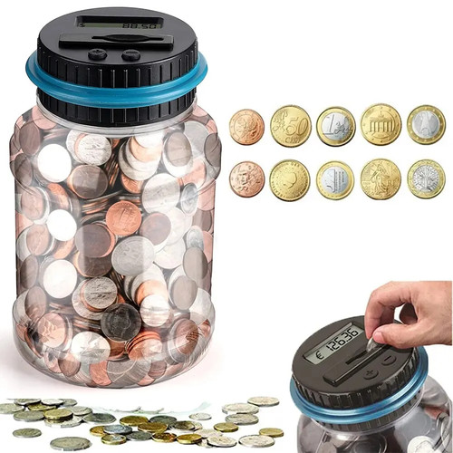 Digital coin bank lcd money - coin,
