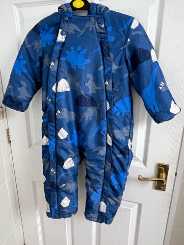 Baby blue dinosaur hooded - baby,