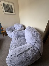 Soft Faux Grey Chairs