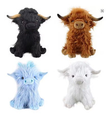Cuddly Living Nature Highland Cow Soft Toy Kid Stuffed Teddy Plush Doll Toy