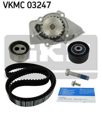 Water pump timing belt set - water,