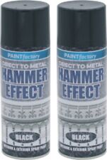 2x400ml Hammer Effect Black