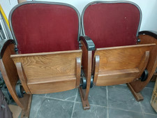 ORIGINAL VINTAGE DOUBLE CINEMA SEATS IN EXCELLENT CONDITION