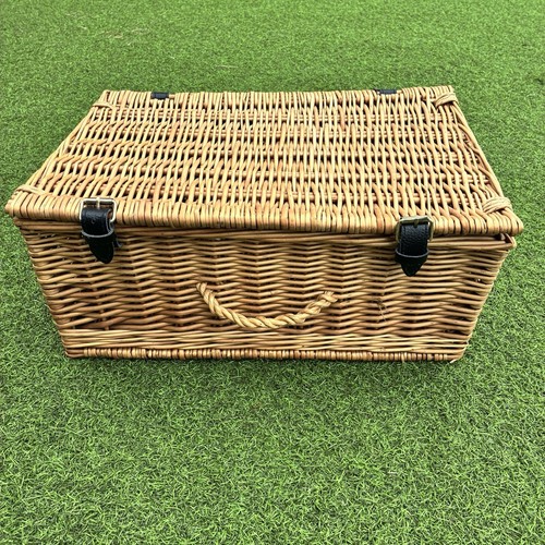 Wicker picnic hamper - hamper, basket