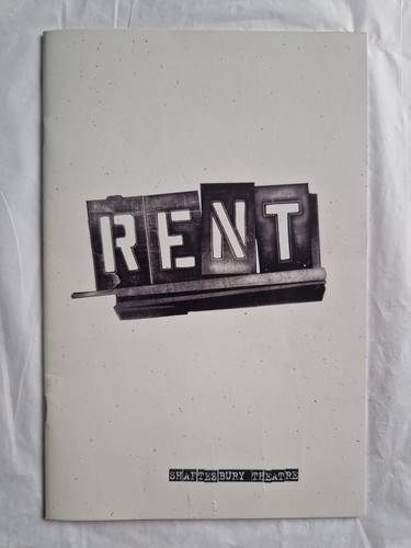 Rent musical theatre programme - theatre,
