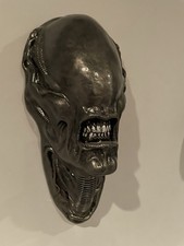 Alien Resin Head Walk Mounted Sculpture