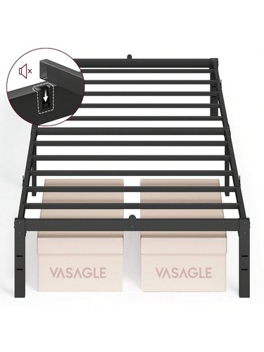 Single metal bed - bed, frame